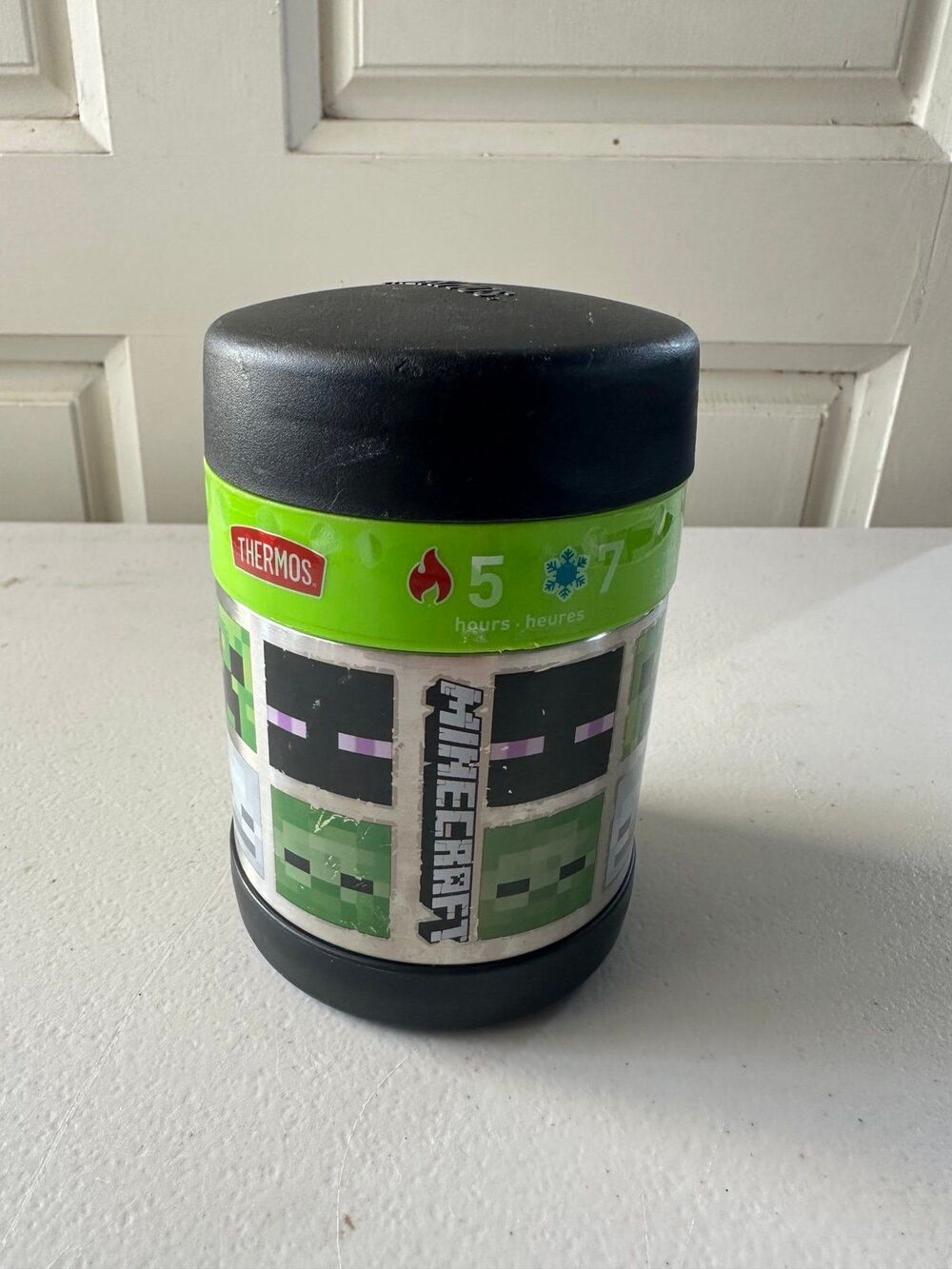 Thermos Kid's Minecraft Funtainer Insulated Stainless Steel Food Jar Container